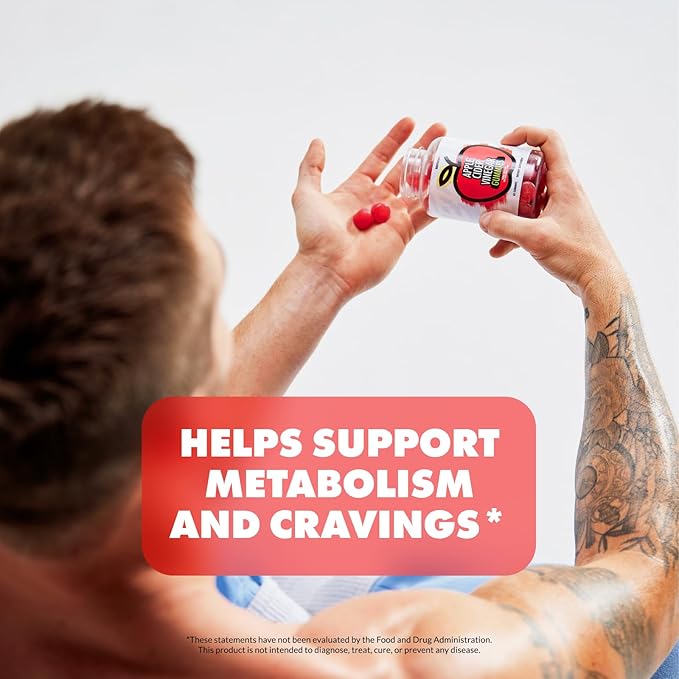 Sculpt Nation by V Shred Apple Cider Vinegar Gummies - Healthy Superfood Snack, Metabolism and Digestion Support - 60 ACV Keto Gummies