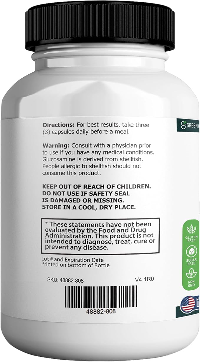 Healthy Flow Joint Support Max, 1500mg Glucosamine, 60 Capsules, Maximum Strength Joint Support Supplement (2)