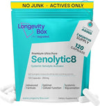 Senolytic Anti-Aging Supplement | Fisetin, Quercetin,NAC, Gamma Tocotrienols | 8-in-1 Cellular Regeneration & Longevity Formula | Boost Energy, Mental Clarity & Healthspan | 120 Vegan Capsules