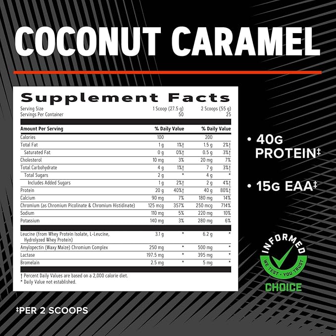 GNC AMP Wheybolic - Coconut Caramel (25 Servings)