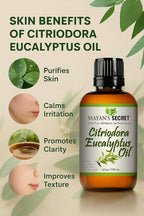 Pure Carrier and Essential Oils for Skin Care, Hair, Body Moisturizer for Face-Anti Aging Skin Care (Citriodora Eucalyptus Oil, 4oz)