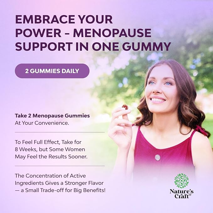 Womens Menopause Gummies with Dong Quai - Menopause Vitamins for Women with Ashwagandha - Holistic Support for Hot Flashes Night Sweats and Mood Swings - Pre & Post Supplements - 60 Count