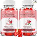 Feminine Balance Gummies for Women, 2 Pack Premium Feminine Balance Gummies Support PH Balance & Vaginal Health, Vegan, Gluten-Free, Strawberry Flavor