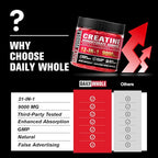 12 IN 1 Creatine Monohydrate Gummies Complex 9000mg for Women and Men to Support Muscle, Creatina gummy with L-Carnitine, B12, BCAA 2:1:1, Sugar Free, Non-GMO & Vegan, 120 Gummies, Mixed Berry Flavor