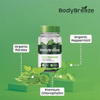 Internal Deodorant Supplement | Natural Chlorophyll 60 Capsules for Body Odor Control, Gut Health, and Fresh Breath | Vegan, Detox Support & Skin Health | Odor Eliminator for Men & Women