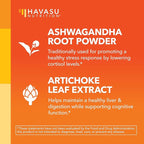 Ashwagandha 1000mg with Artichoke Extract Per Serving - Ashwagandha Capsules for Stress, Mood and Energy Support - Adaptogenic Herbal Support for Men and Women - 90 Count - Vegan, Non-GMO, 45 Servings