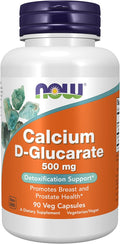 NOW Foods Supplements, Calcium D-Glucarate 500 mg, Detoxification Support*, 90 Veg Capsules