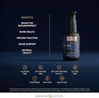 Quicksilver Scientific Nanoemulsified D3K2 - Emulsified Liquid Vitamin D3 + K2 MK7 Liposomal Supplement for Heart, Bone Health + Immune Support - Bioactive 2500IU for Enhanced Absorption (1.7oz/50ml)