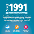 21st Century Calcium Plus D3 Liquid Filled Softgel, 1200 mg, 90 Count