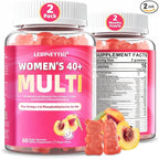 Multivitamin for Women Gummies for 40+ with Omega-3, Niacinamide, B-Complex, Lutein, Iron, Choline, Phosphatidylserine, Vitamin D3 for Skin, Hair, Energy, Immune, Bone - Vegan, Sugar Free, 120Cts