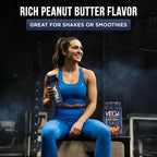 Vega Sport Vegan Protein Powder + Recovery - 30g Plant Based Protein per Serving, Peanut Butter, 19 Servings, 5g BCAAs, Probiotics, NSF Certified, for Shakes & Smoothies, 1.8lbs (Packaging May Vary)