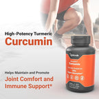 Naturalis NovaSOL Turmeric Curcumin (5,550mg Curcuminoids Equivalent Per Serving) - Clinical Proven with 185X Better Absorption | Antioxidant Support for Brain, Joint & Immune Health* | 60 Servings