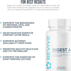 Revive MD Digest Aid, Digestive Support Supplement for Men & Women - Comprehensive Digestive Enzyme Blend with Probiotics & Prebiotics for Gut Health & Healthy Digestion (270 Servings)
