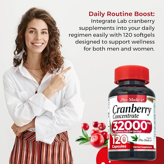 FITO MEDIC'S Lab | Cranberry Pills | Cranberry Supplement |120 softgels | Concentrate Extract