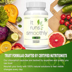 Generic Body Deodorizing Supplement Works, Chlorophyll Capsules for Body Odor, Pills for Body Odor Control, Internal Deodorant, Immune & Digestion Support, Vegan Friendly (1pcs), Green
