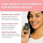 Probiotics for Women – Women’s Probiotic for Digestive, Vaginal, Urinary Health & pH Balance – 100 Billion CFU, 11 Strains with Organic Prebiotics, Cranberry Extract, D-Mannose – Non-GMO, 180 Caps