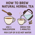 Blue Mallow and Quince Herbal Tea – Loose Leaf Caffeine Free Tea – Floral Fruity Relaxing Tea – 100% Natural Ingredients – Te de Malva - 4 oz