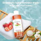 Natural Feminine Wash Yoni Wash Yoni Oil Set, Cleanse - Remove Odor - pH Balance for Women, 1 fl.oz Feminine Oil & 6.7 fl.oz Intimate Wash with Cleaning Factor - Strawberry Scent