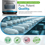 Glucosamine Sulfate KCL with Chondroitin & MSM - Joint Supplements for Women and Men - Glucosamine Chondroitin MSM Supplement - Supports Joint Health, Flexibility & Mobility – Made in USA,100 Capsules