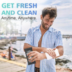 300 Pcs Ultra Thick Soft Large Body Wipes Individually Wrapped(7.87" x 9.45"),Shower Wipes for Adults Bathing No Rinse,Personal Cleansing Wipes for Travel Gym,Bulk Deodorant for Homeless.