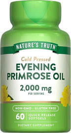 Nature's Truth Evening Primrose Oil Softgels | Cold Pressed | Non-GMO & Gluten Free Supplement