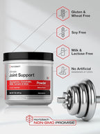 Horbaach Joint Support Supplement Powder | 1 lb | Glucosamine, Chondroitin, MSM & Turmeric | for Men and Women | Non-GMO & Gluten Free