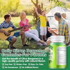 Citrus Bergamot 1500mg, Citrus Bergamot Gummies for Healthy Cholesterol, Bergamot Supplements 25:1 Extract from Italy Bergamot, Resveratrol & Niacin - Gluten Free, 120 Count