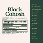 Nature's Bounty Black Cohosh Root Pills and Herbal Health Supplement, Natural Menopausal Support, 540 mg, 100 Capsules (Pack of 3)