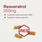 PROTOCOL FOR LIFE BALANCE Resveratrol 200 mg - Trans-Resveratrol - with Japanese Knotweed & Grape Seed Extract - Vegan & Non-GMO - 60 Veg Capsules