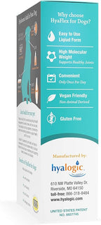 Hyalogic HyaFlex Hyaluronic Acid for Dogs - Premium Pet Supplies for Joint, Skin, Eye, and Coat Maintenance - Natural Joint Supplement for Dogs to Enhance Mobility (30ml)