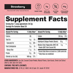 Perfect Keto Collagen Peptides Protein Powder with MCT Oil, Hydrolyzed Collagen, Type I & III Supplement, Gluten Free Grass Fed, Low Carb, Keto Coffee Creamer, Collagen for Women & Men, Strawberry