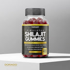 Shilajit Gummies For Men & Women 1000mg (High Potency Gold Grade with 85+ Trace Minerals with Fulvic Acid) - Energy & Immunity Support - Third Party Tested, Non GMO, Vegan & Made in USA (120 Gummies)