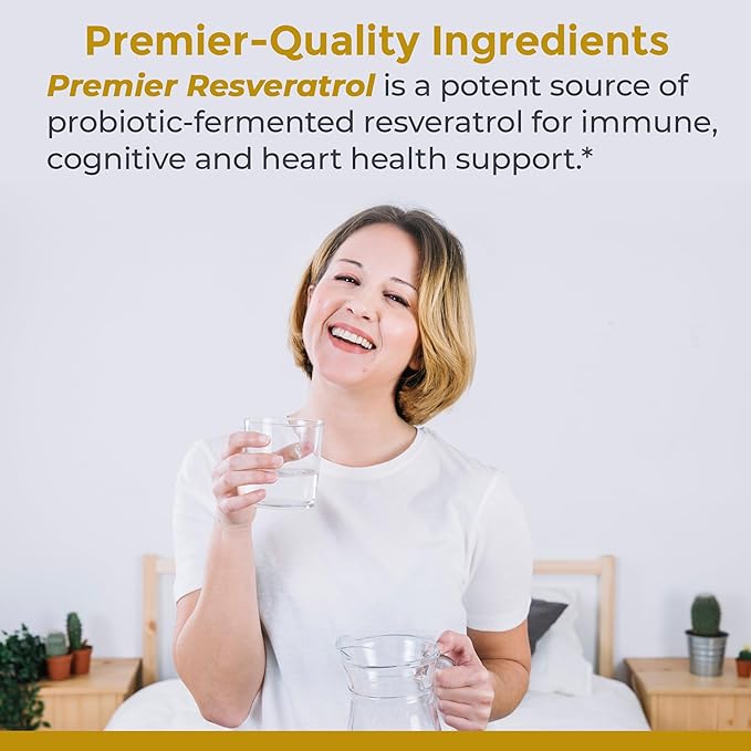 Premier Research Labs Resveratrol - Resveratrol Liquid Supplement, Trans Resveratrol, Antioxidant Support for Heart Health & Blood Flow, Aging Support, 180 mg Per Teaspoon - 8 Fl Oz