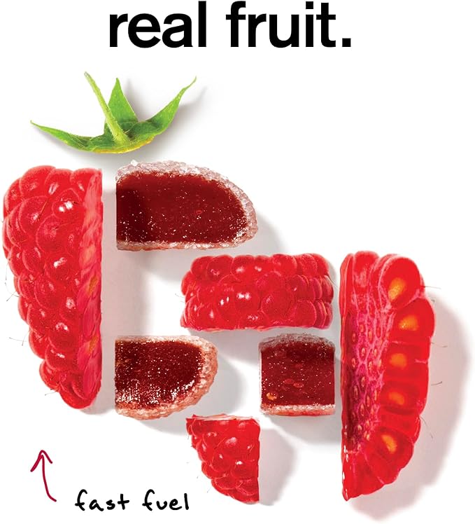 Skratch Labs Energy Chews | Gummies for Running, Cycling & Endurance Quick Carbs for Athletes, Easy to Digest, Real Fruit | Gel Alternative for Runs & Rides | Raspberry 10 Pack | Gluten Free, Vegan