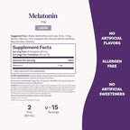 Natrol Liquid Melatonin 1 mg, Adult Melatonin Supplement to Fall Asleep Faster and Stay Asleep Longer, Wake Up Refreshed, 2 FL OZ Berry-Flavored Liquid, 15 Servings