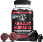 Coach Soak Shilajit Gummies 6-in-1: Tasty Raspberry Watermelon Flavor with Ashwagandha, Lion’s Mane, Irish Sea Moss, Beet Root & Black Seed Oil - Lab Tested Pure Shilajit for Men and Women | 60 ct