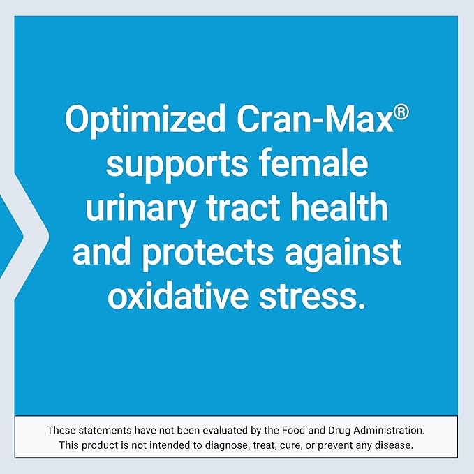 Life Extension Optimized Cran-Max®, Cranberry Whole Fruit Concentrate with Hibiscus Extract, Best in Class Support for Female Urinary Tract Health, Gluten-Free, Vegetarian, Non-GMO, 60 Capsules