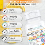 (60 Capsules), NAC 600mg, Quercetin 1,000mg, Vitamin C 500mg, Zinc 50mg, Vitamin D3 5,000iu, Selenium, Copper, Acerola, Ginger, Rutin, Citrus Bioflavonoids, Rose Hips, Echinacea, Immune N Plus 15 in 1