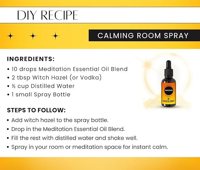 Earth N Pure Essential Oil Blend for Meditation 15 ml