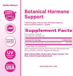 Pink Stork Black Cohosh Supplements for Women - 540 mg Pure Black Cohosh for Perimenopause, Menopause Support- 30 Capsules