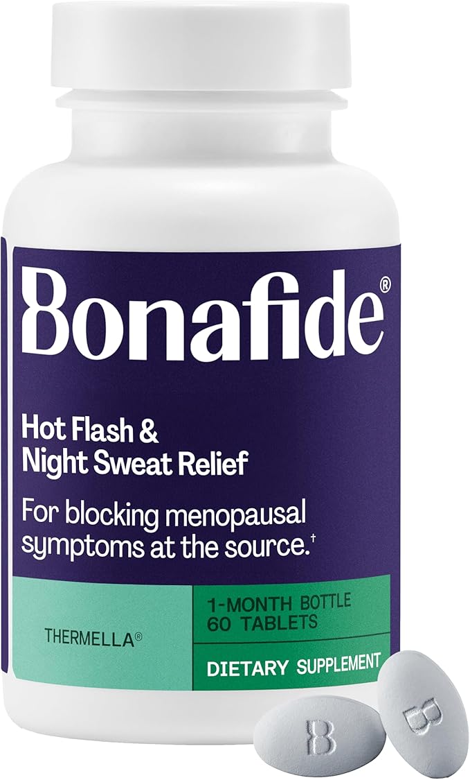 Bonafide Hot Flash and Night Sweats Relief (Thermella). — 1-Month Supply (60 Tablets)
