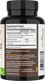 Turmeric Supplement Extra Strength 2265mg - Turmeric Curcumin Supplement w/BioPerine Black Pepper - Tumeric and Ginger Supplements, 95% Curcuminoids, Supports Immune & Joint Health, 120 Caps