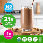 Orgain Organic Vegan Protein Powder, Chocolate Peanut Butter - 21g Plant Protein, 6g Prebiotic Fiber, Low Net Carb, No Lactose Ingredients, No Added Sugar, Non-GMO, For Shakes & Smoothies, 2.03 lb