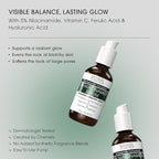 Advanced Clinicals Brightening Vitamin C Cream + 5% Niacinamide Serum W/Hyaluronic Acid 2pc Set | Vitamin C Body Lotion Moisturizer & Dark Spot Remover Face Serum | Skin Care Products, 2pc Bundle