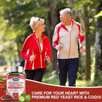 Red Yeast Rice 2000mg with CoQ10 100mg - Citrinin Free Heart Health Supplement with Citrus Bergamot & Hawthorn - Supports Healthy Cholesterol Levels - Vegan, Non-GMO Capsules 120 Counts