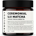 Erbology 100% Organic Ceremonial Grade Matcha 1.4 oz - Tencha Stone-Ground - Straight from Farm in Kyoto, Japan - Energizing and Stress-Reducing - Non-GMO - Recyclable Glass Jar