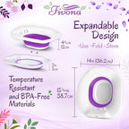 Fivona Yoni Care Kit 4 in 1 - pH Balanced Natural Yoni Oil, Herbal Bar Soap for Feminine V Wash, Detox V Stream Herbs Sunrise, Foldable Sitz Bath Steam Pot