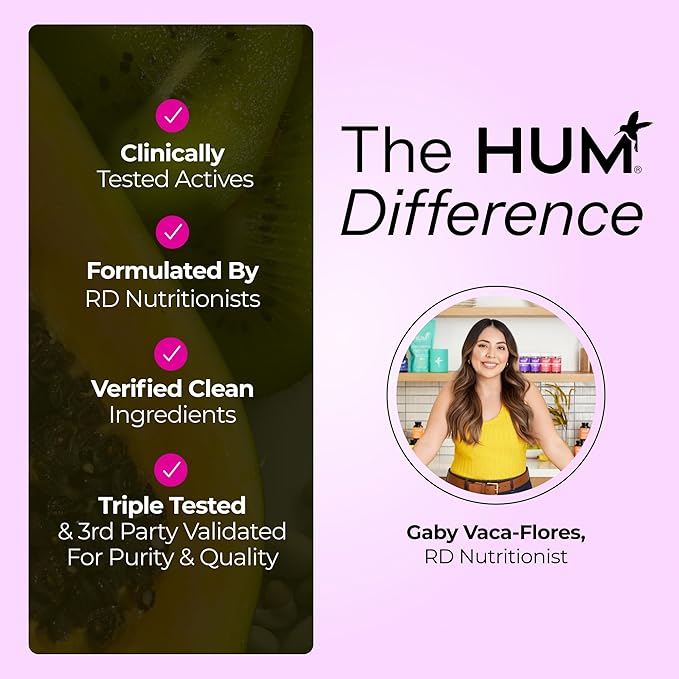 HUM Hormone Balance for Women, Supplement for Women's Health with Chasteberry & Dong Quai, Support for PMS Symptoms, Cramps, Irritability, Hormonal Balance, Monthly Support, 60 Capsules