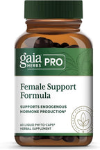 GAIA HERBS PRO Female Support Formula - Supports Healthy PMS & Menopause Fluctuations with Alfalfa Leaf, Black Cohosh Root Extract, Dandelion Root & More* - Vegan - 60 Liquid Phyto-Caps (60 Servings)