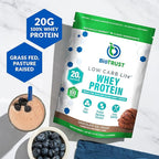 BioTrust Low Carb Lite, 20 Grams of Grass-Fed Whey Protein Isolate, 100 Calories, ProHydrolase Digestive Enzymes, Non-GMO, Free from Soy and Gluten, rBGH-Free (14 Servings) (Chocolate Ice Cream)